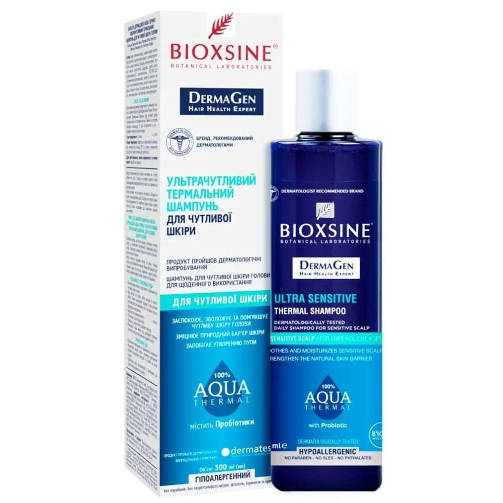 Шампунь Биоксин Derma Gen AQUA THERMAL для чувств. кожи головы 300 мл Шампунь Биоксин Derma Gen AQUA THERMAL для чувств. кожи головы 300 мл