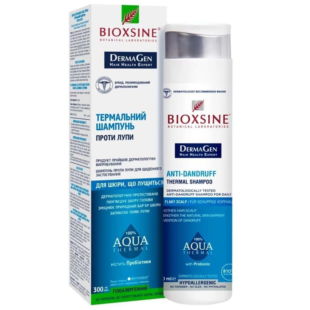 Шампунь Биоксин Derma Gen AQUA THERMAL против перхоти 300 мл Шампунь Биоксин Derma Gen AQUA THERMAL против перхоти 300 мл