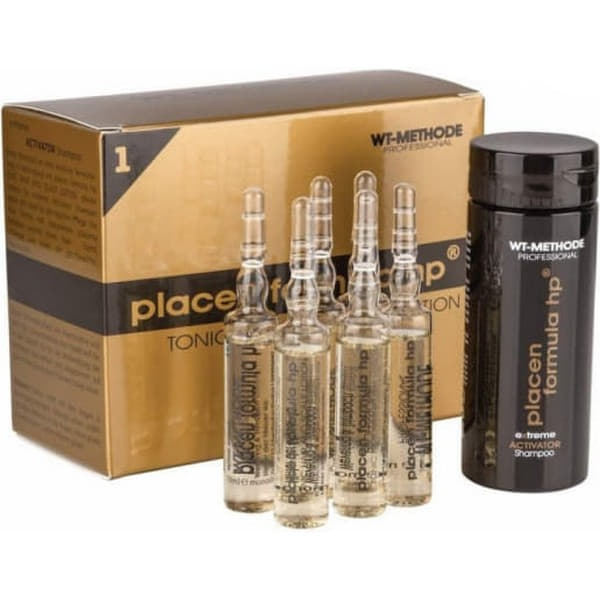 *Набір Placen formula Засіб д/вол.HP №1 амп.10мл №6+Шампунь д/об`єму та пружності послабл.волосся 100мл