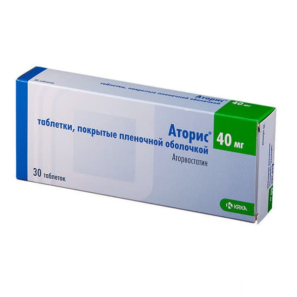 *Аторис табл.в/о 40мг №30