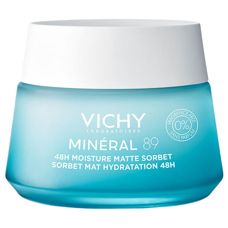 Гель-сорбет для обличчя Vichy Мінерал 89 матуючий для жирної та комбінованої шкіри Зволоження 48 годин 50мл