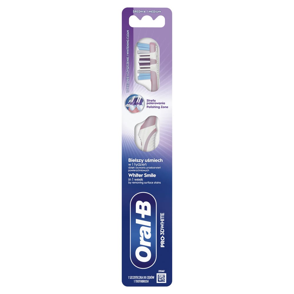 Зубная щетка ORAL-B Pro 3D White 40 средняя Зубная щетка ORAL-B Pro 3D White 40 средняя