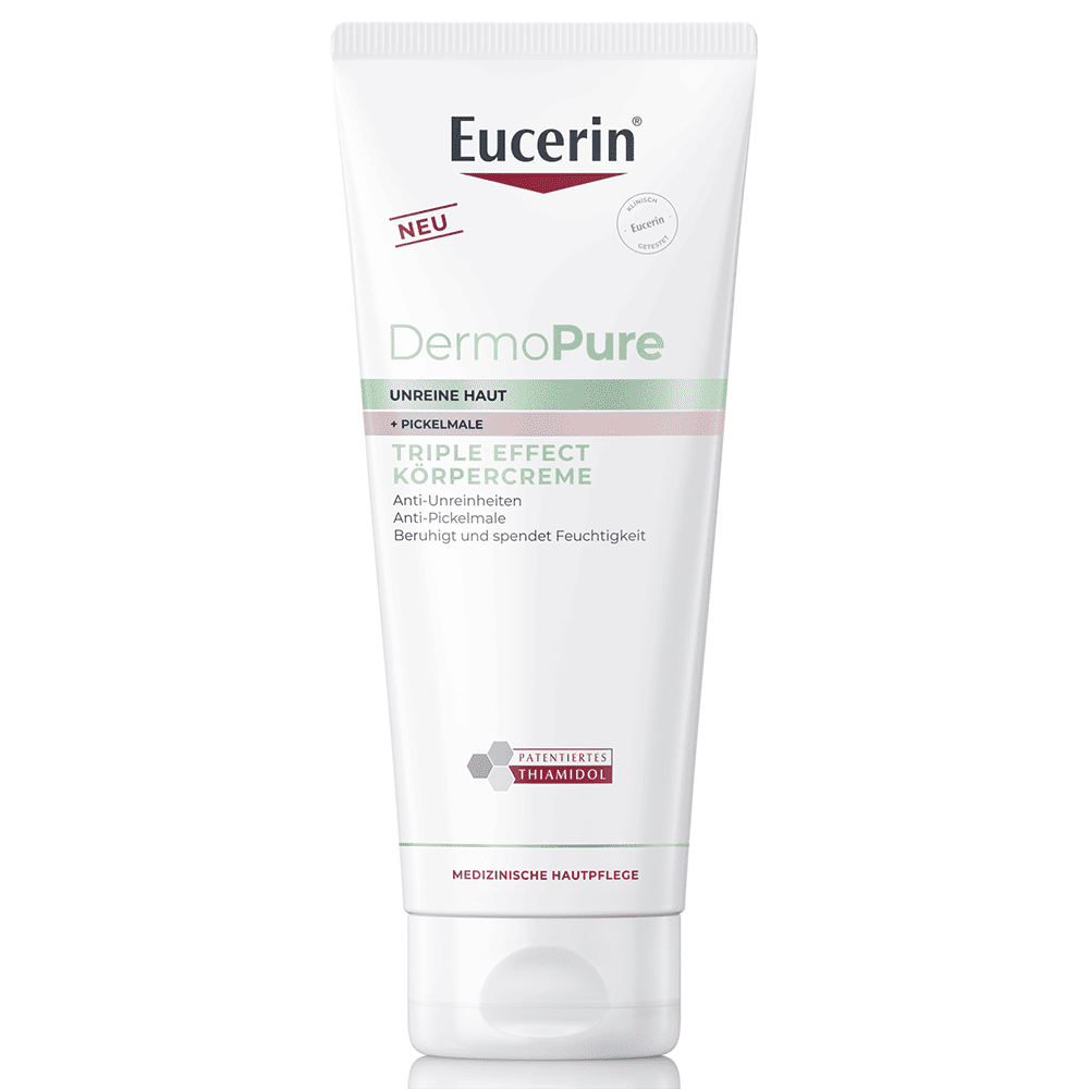 Крем Eucerin 99120 ДермоПьюр тройного действия для проблемной кожи тела 200мл Крем Eucerin 99120 ДермоПьюр тройного действия для проблемной кожи тела 200мл