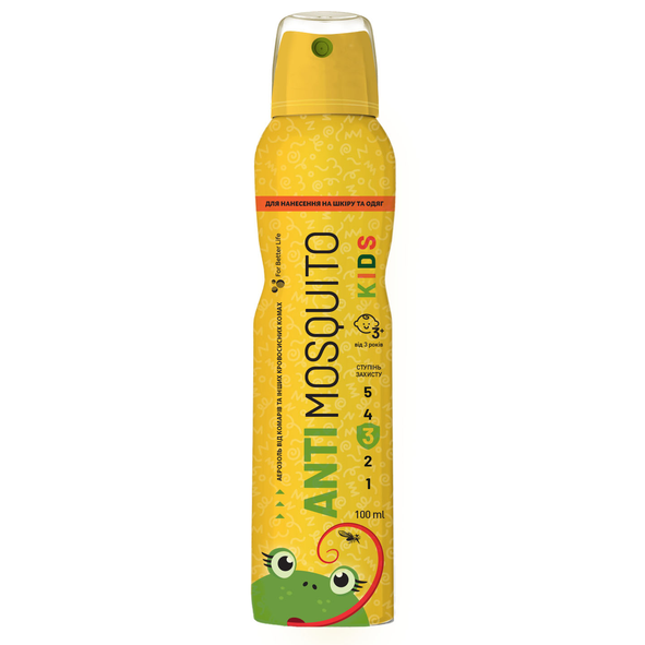 *Аерозоль ANTI mosquito Alumin Дитячий від комарів 100мл