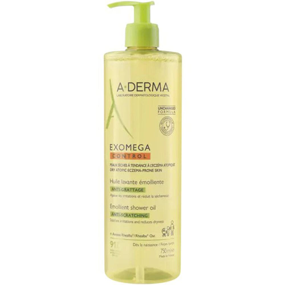 Олія-емолент А-Дерма Екзомега Контрол очищувальна 500мл