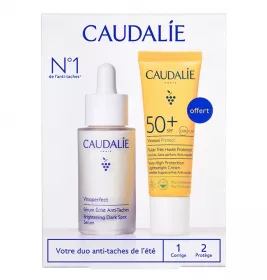 *Набір Caudalie 2733-6 Vinoperfect (Сир-ка д/кор.кольору обл.30мл; Сонцезах.легк.крем SPF50+ 20мл)