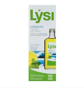 Омега-3 LYSI зі смаком лимона та м'яти скл. флак. 240мл
