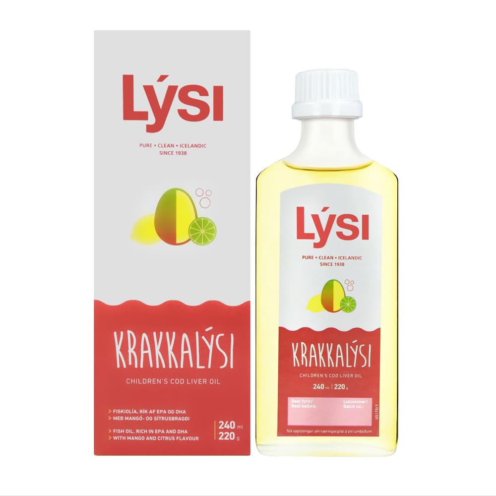 Омега-3 LYSI KIDS д/детей со вкусом манго, лимона и лайма стекл. флак. 240мл Омега-3 LYSI KIDS д/детей со вкусом манго, лимона и лайма стекл. флак. 240мл
