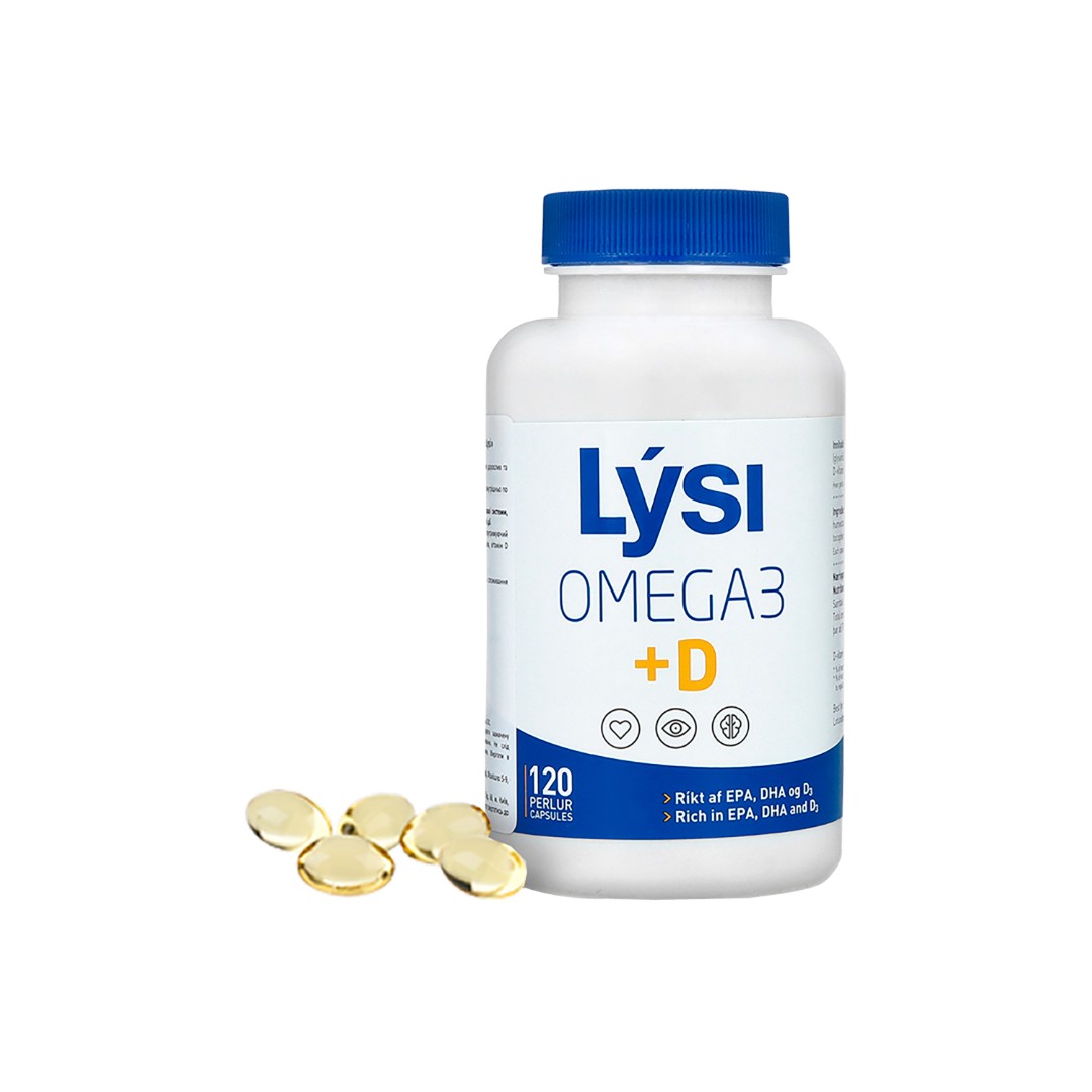 Омега-3 LYSI з вітаміном D капс. 500мг №120 банка
