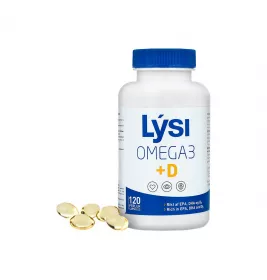 Омега-3 LYSI з вітаміном D капс. 500мг №120 банка
