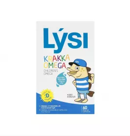 Омега-3 LYSI KIDS для дітей з вітаміном D з фруктовим смаком жув. капс. №60