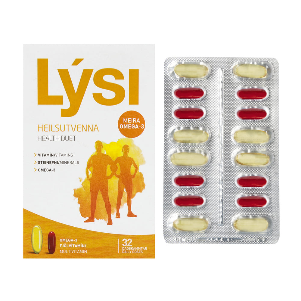 Омега-3 LYSI Health duet с мультивитаминами комплекс капс. 1000мг №64 Омега-3 LYSI Health duet с мультивитаминами комплекс капс. 1000мг №64