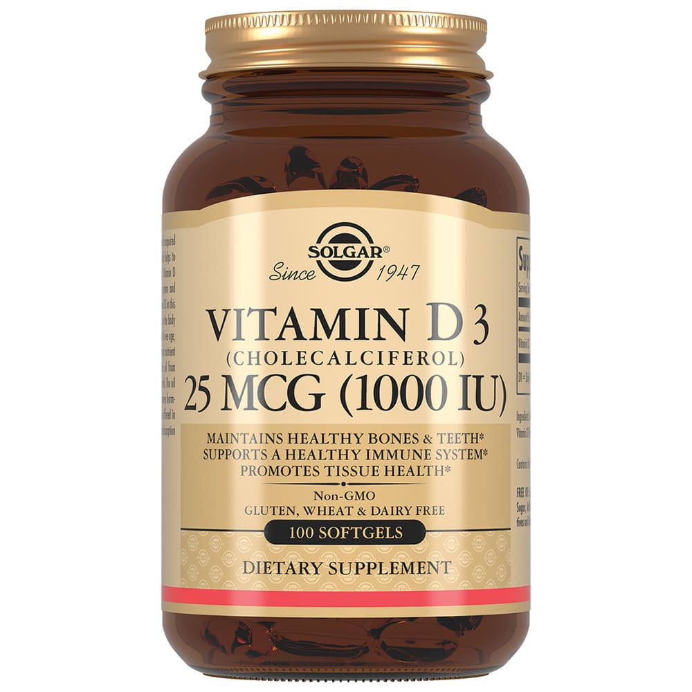 Солгар (Solgar) Вітамін Д3 1000 МО капс. №100