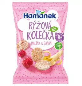 Хлебцы Hamanek рисовые орг. с малиной и бананом 35г