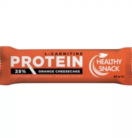 Батончик протеиновый 25% Healthy Snack с карнитином, апелс. чизкейк глаз. 43г