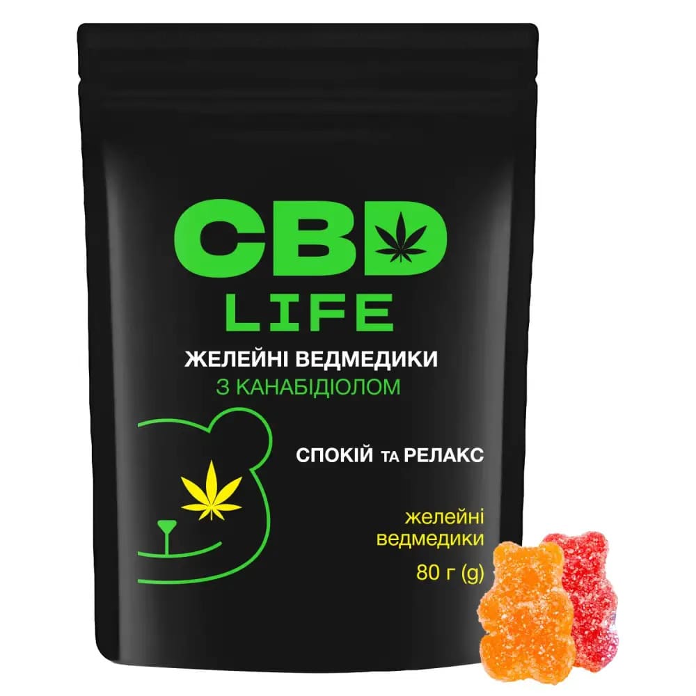 Каннабидиол CBD life Желейные мишки 80г Каннабидиол CBD life Желейные мишки 80г
