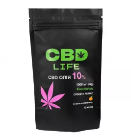 Каннабидиол CBD life масло 10% спрей флак. 10мл Апельсин