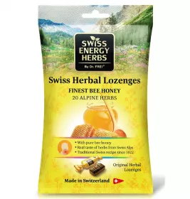 Льодяники Swiss Energy 20 Альпійських трав+Мед 55г №1 (уп.12 шт)