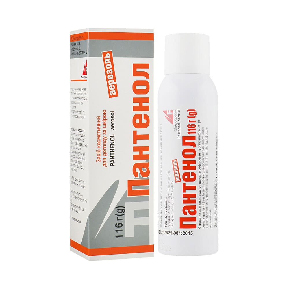 Пантенол піна нашкірна косм. 116г Мікрофарм