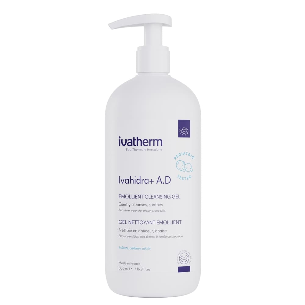 Гель-емульсія Ivatherm Ivahidra+ A.D. очищ. та заспок. д/сухої та атопічної шкіри 500мл
