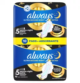 Прокладки Always Ultra Secure Night Extra Duo №10