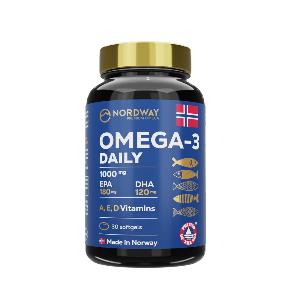 NORDWAY Daily OMEGA-3 1000мг капс. №30 NORDWAY Daily OMEGA-3 1000мг капс. №30