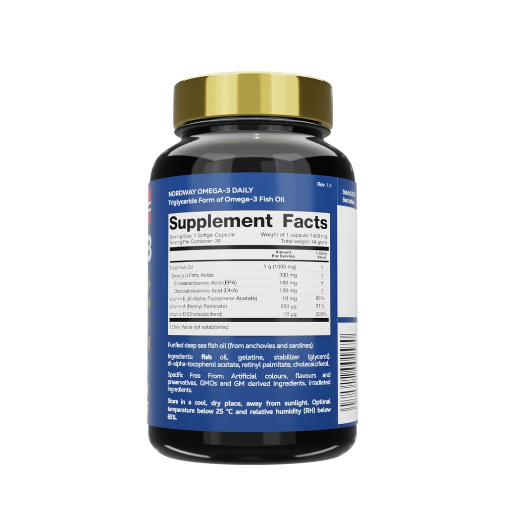 NORDWAY Daily OMEGA-3 1000мг капс. №30