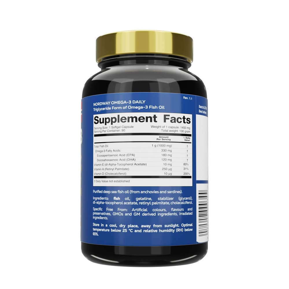 NORDWAY Daily OMEGA-3 1000мг капс. №90