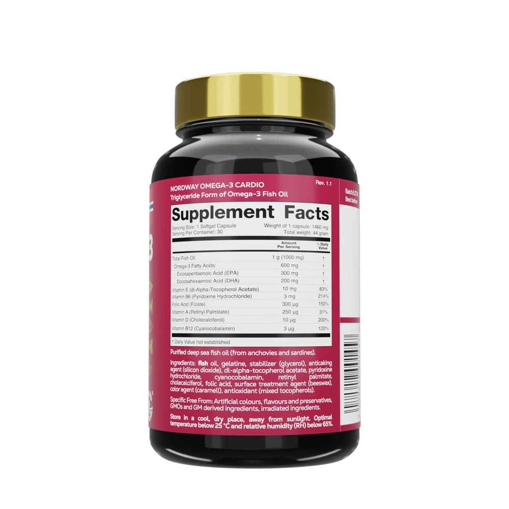 NORDWAY Cardio OMEGA-3 1000мг капс. №30