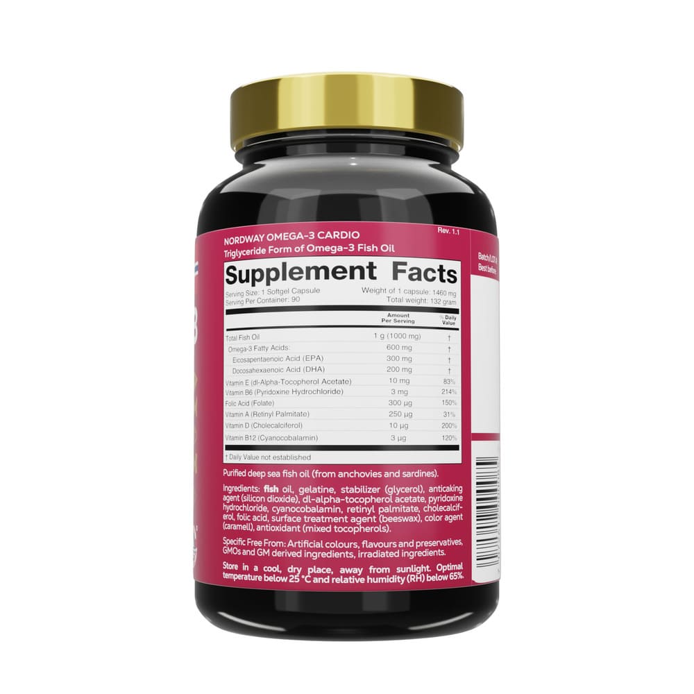 NORDWAY Cardio OMEGA-3 1000мг капс. №90