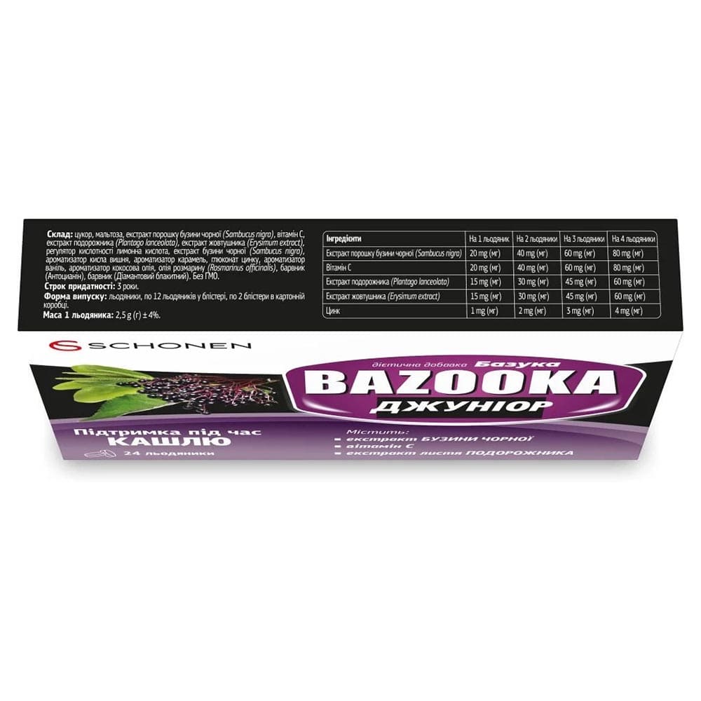 Базука Джуниор леденцы №24