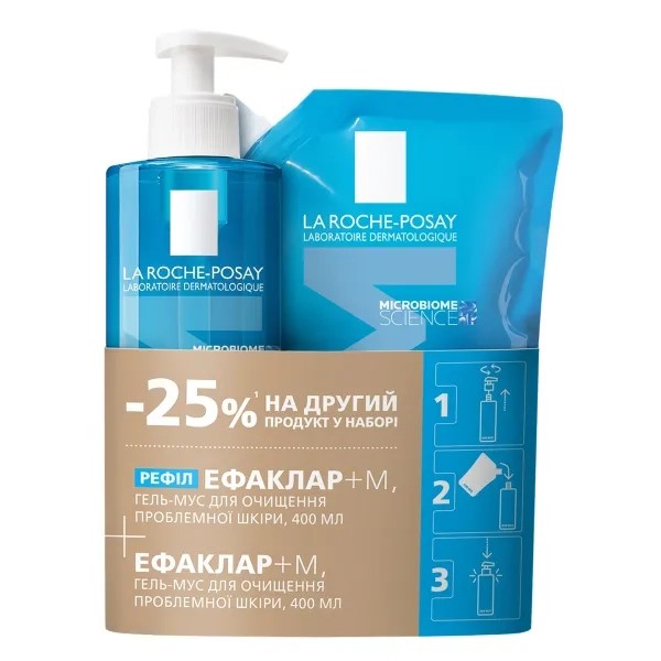 *БОМ La Roche-Posay Ефаклар Рефіл 2025 -25%