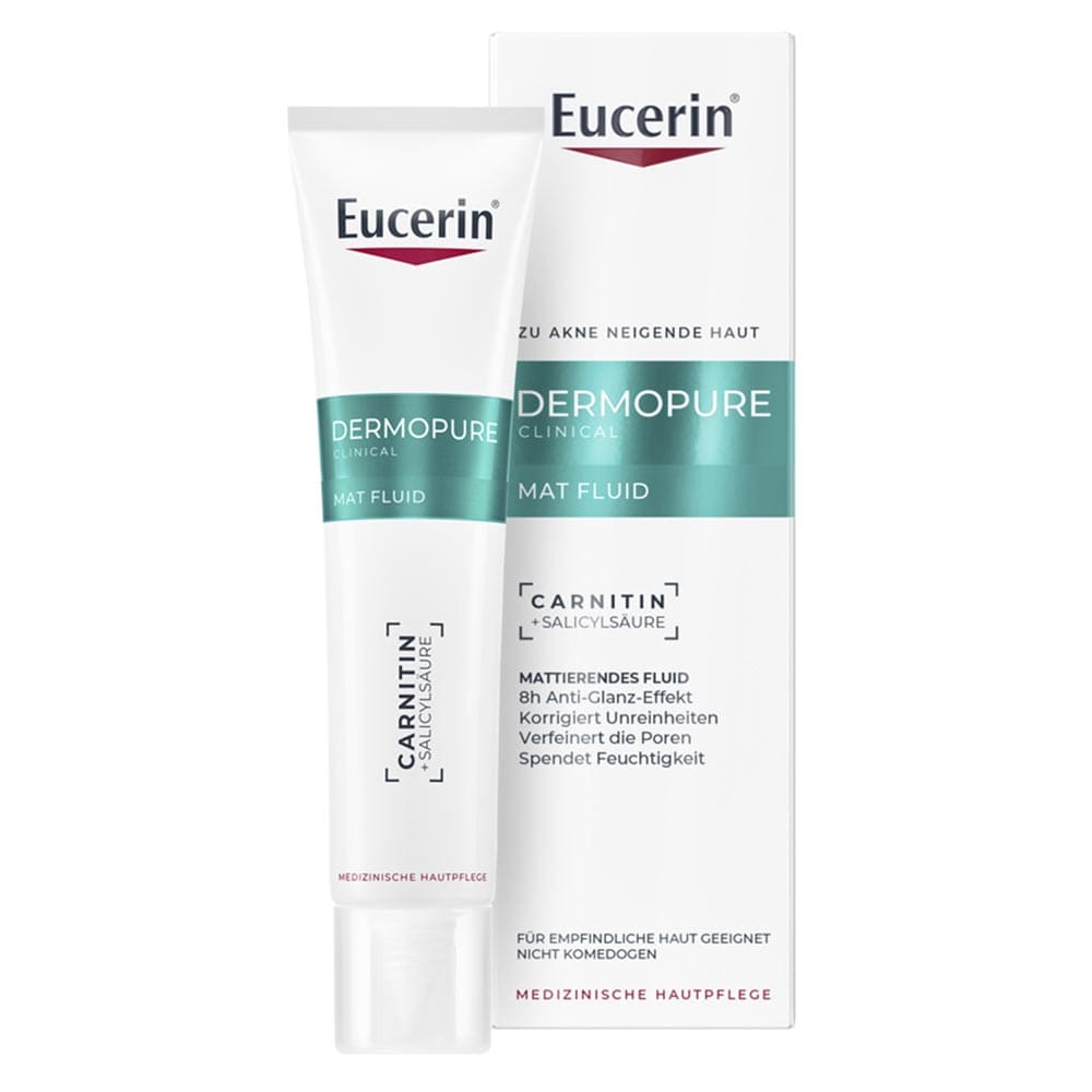 Флюид Eucerin 99307 ДермоПьюр Клиникал матирующий для проблемной кожи 40мл Флюид Eucerin 99307 ДермоПьюр Клиникал матирующий для проблемной кожи 40мл