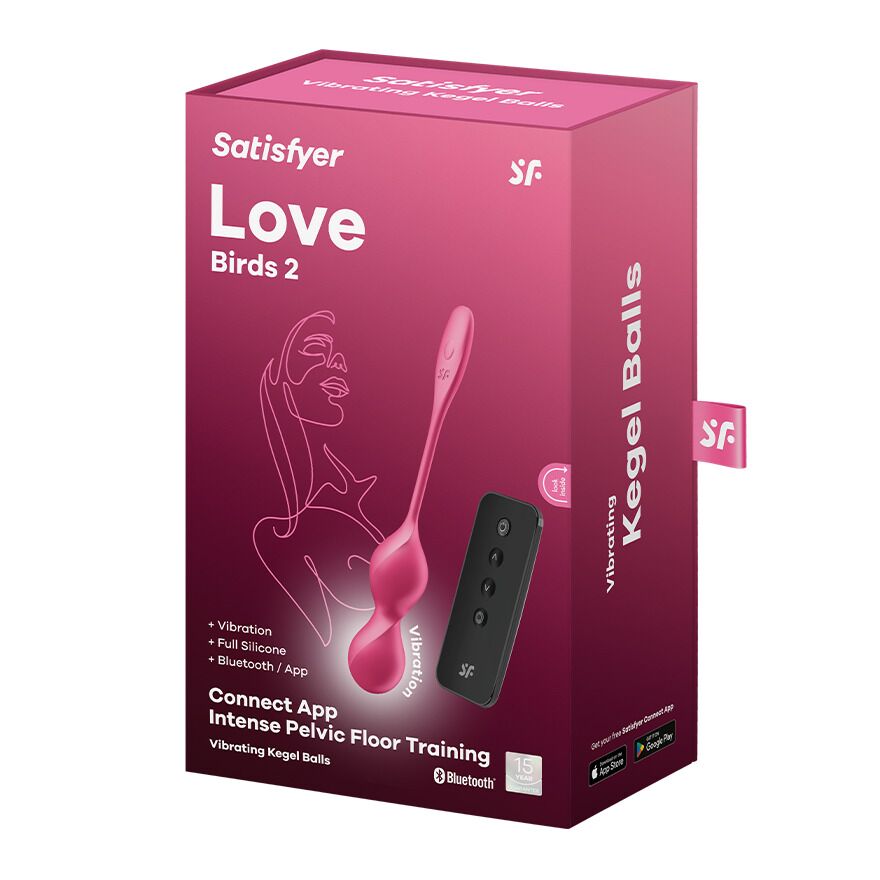 Вагінальні смарт-кульки з вібрацією SATISFYER LOVE BIRDS 2