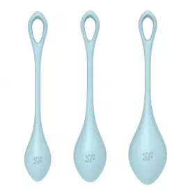 Набір вагінальних кульок SATISFYER YONI POWER 2 блакитні 3 шт.