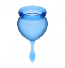 Набір менструальних чаш SATISFYER FEEL GOOD сині 2 шт.