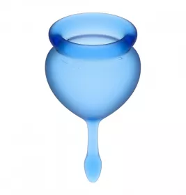 Набір менструальних чаш SATISFYER FEEL GOOD сині 2 шт.