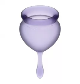 Набір менструальних чаш SATISFYER FEEL GOOD лавандові 2 шт.