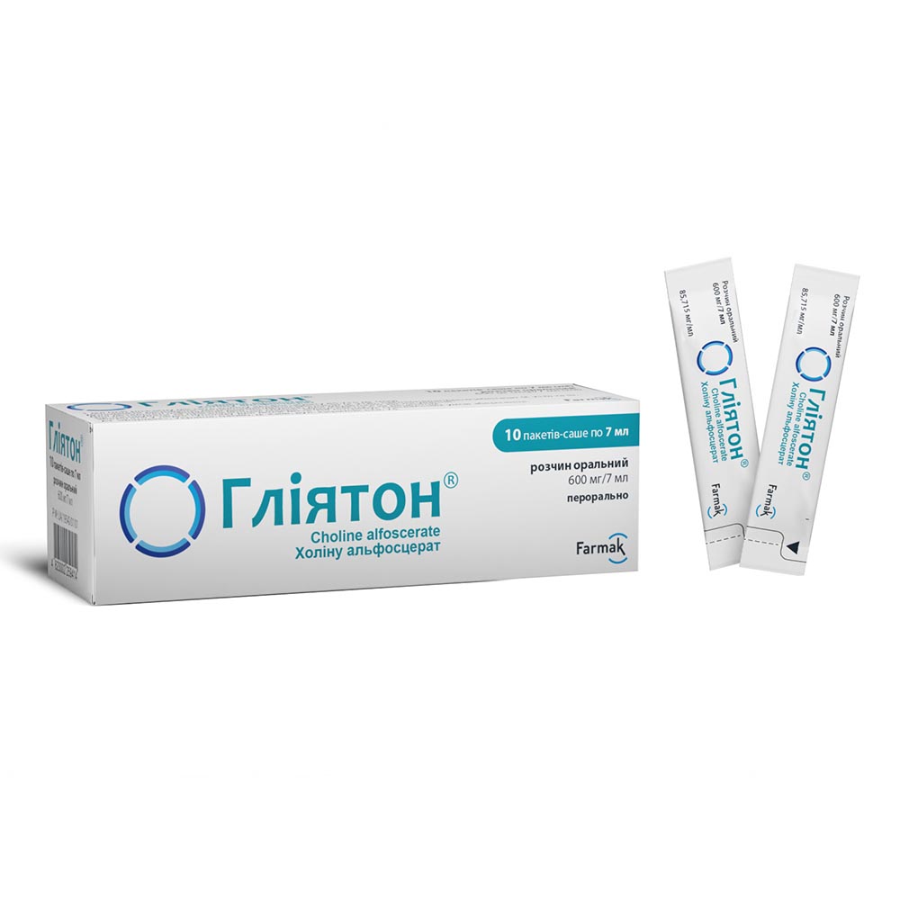 Гліятон р-н орал. 600мг/7мл 7мл саше №10