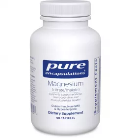 PURE Магній (цитрат/малат) 120мг капс. №90