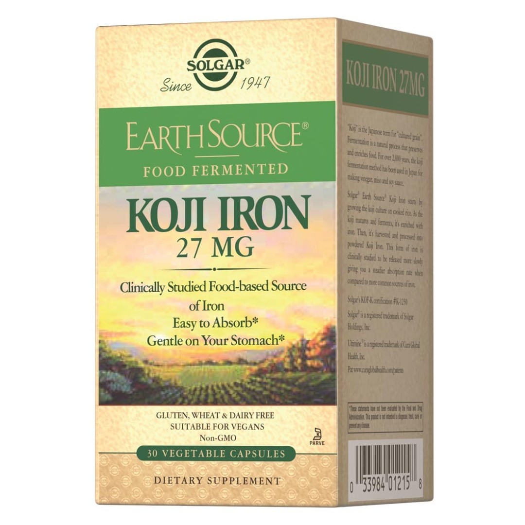 Солгар (Solgar) Залізо Коджі Koji Iron 27мг капс. №30