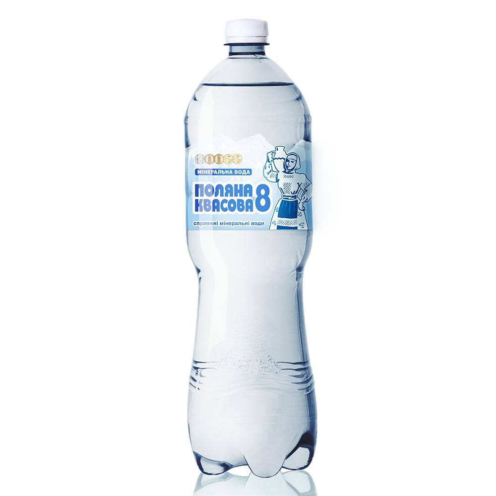 Вода Поляна Квасова-8 газированная 1л (Алекс)
