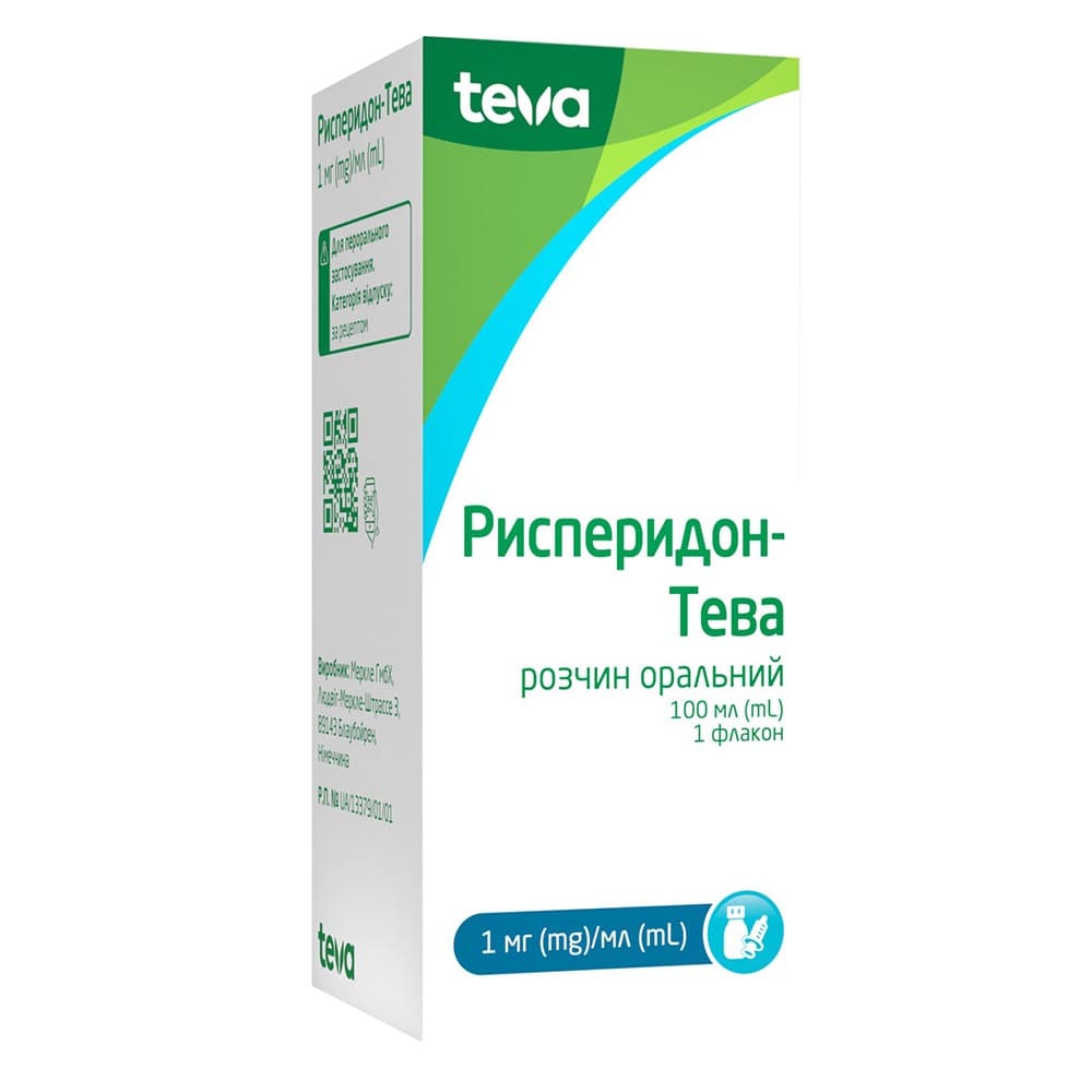 Рисперидон-Тева р-р орал. 1мг/мл флак. 100мл