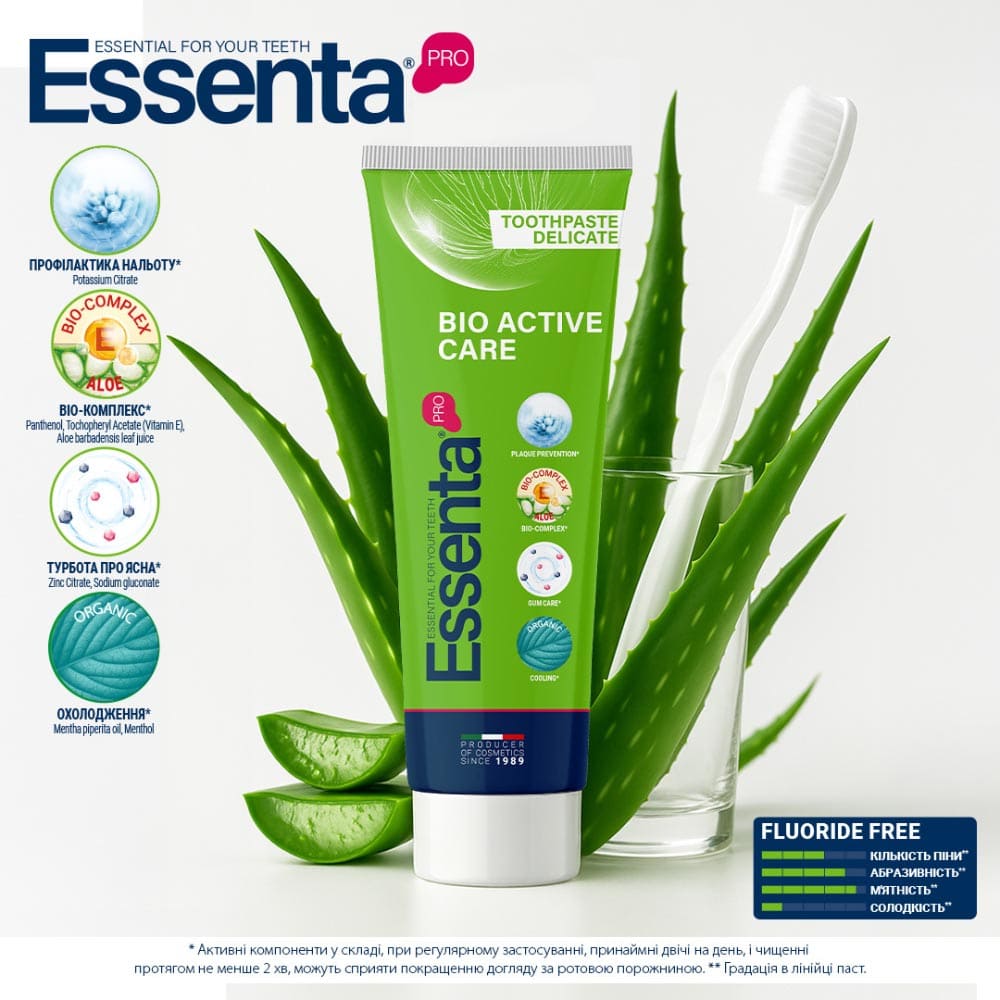 Зубная паста Essenta Pro Bio Active Care 75мл