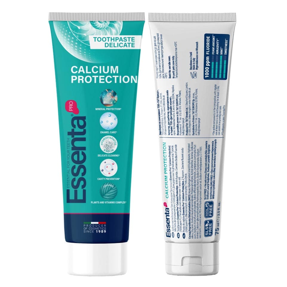 Зубна паста Essenta Pro Calcium protection 75мл