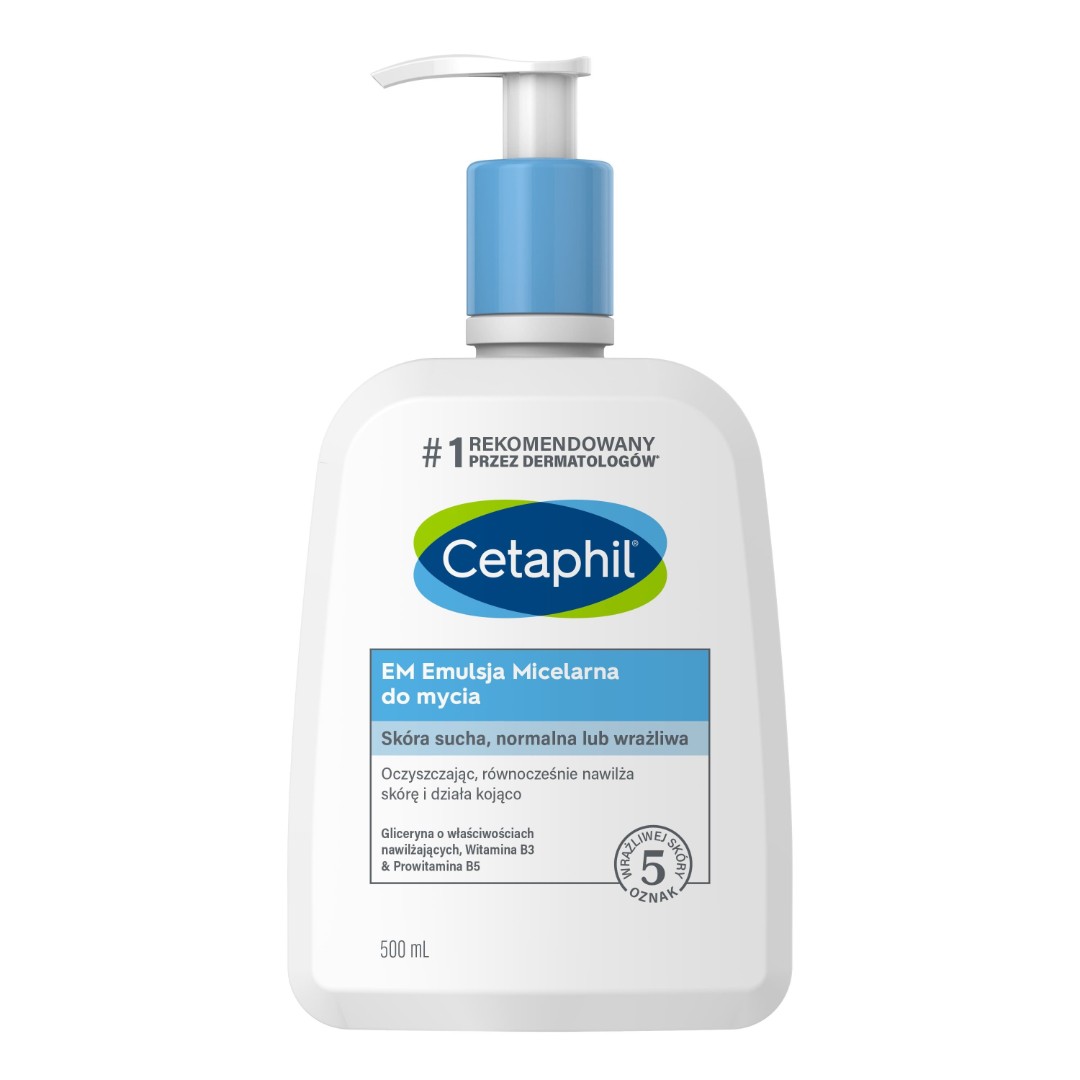 Эмульсия Cetaphil мицеллярная д/очищения норм. сухой и чувствительной кожи 500мл