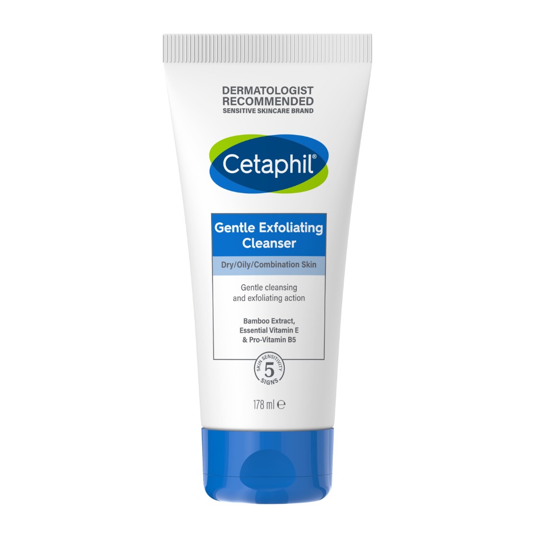 Гель-эксфолиант Cetaphil нежный д/очищения сухой, жирной и комбинированной кожи лица 178мл