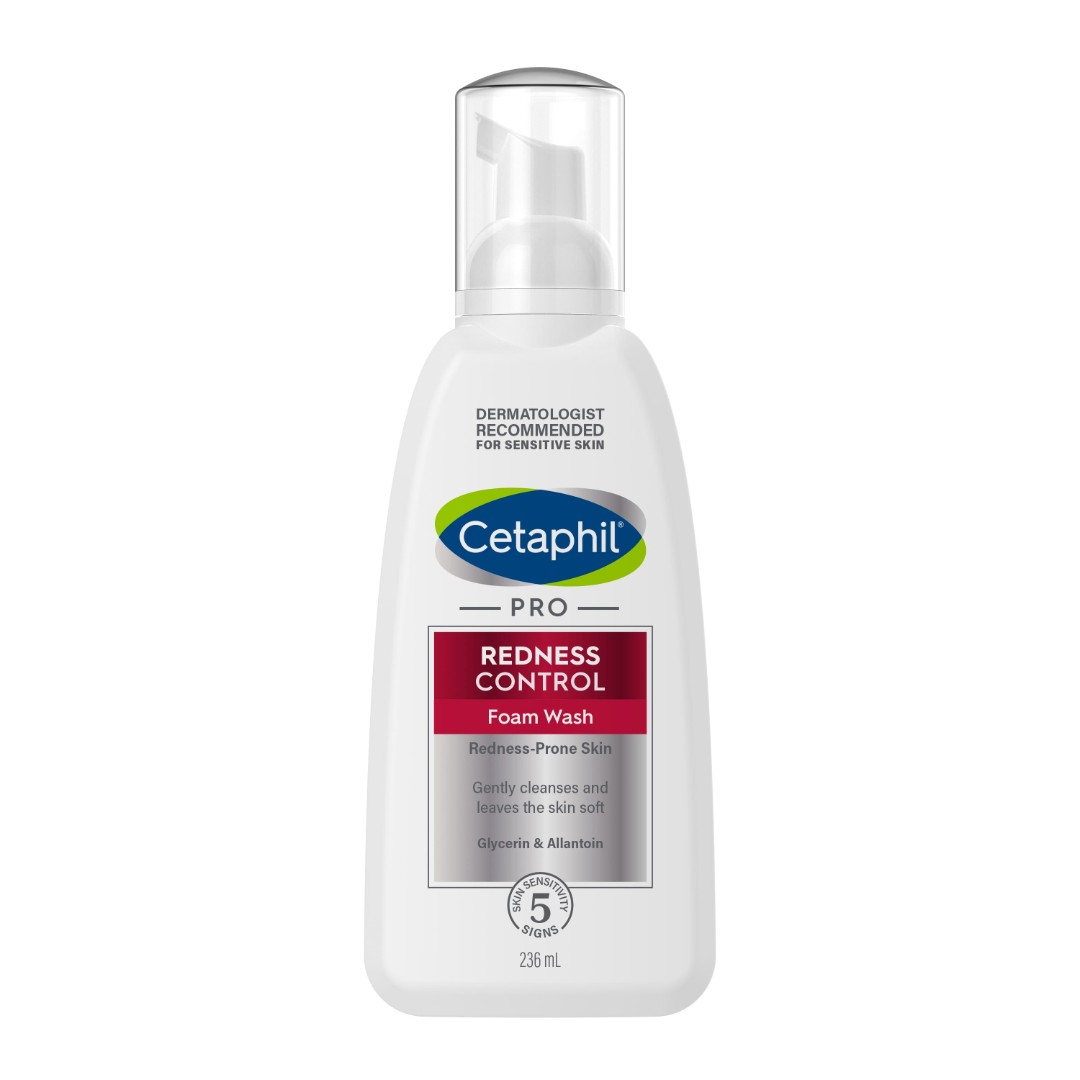 Пінка Cetaphil PRO Redness Control очищувальна для чутливої шкіри обличчя, схильної до почервонінь 236мл