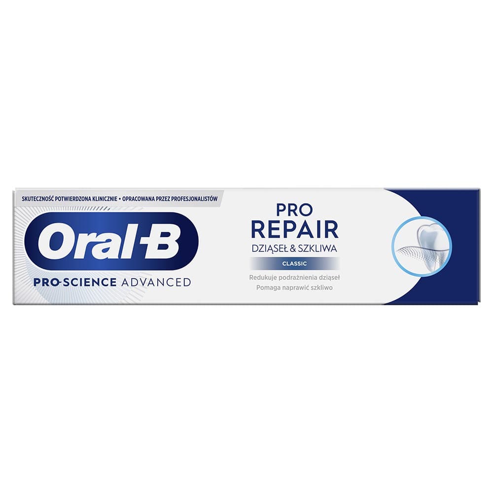 Зубная паста ORAL-B Pro-Repair Gums & Enamel классическая 75мл