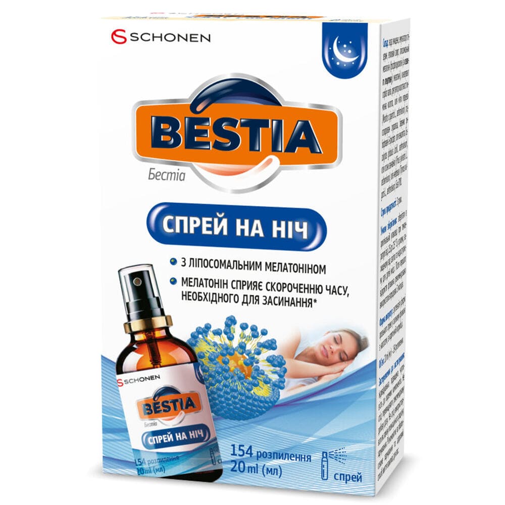Бестиа спрей на ніч флак. 20мл